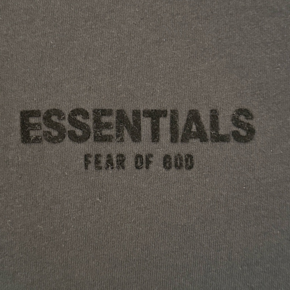 Fear of God Essentials Black Long Sleeve Moc-Neck T-Shirt Cotton Oversized Small - Picture 6 of 15